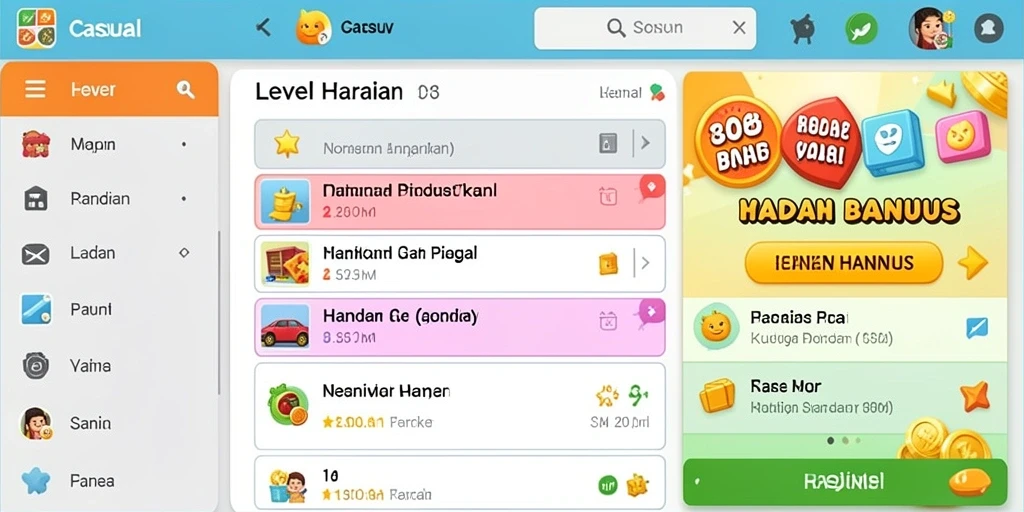 Beragam pilihan permainan yang membuat tidak merasa bosan.